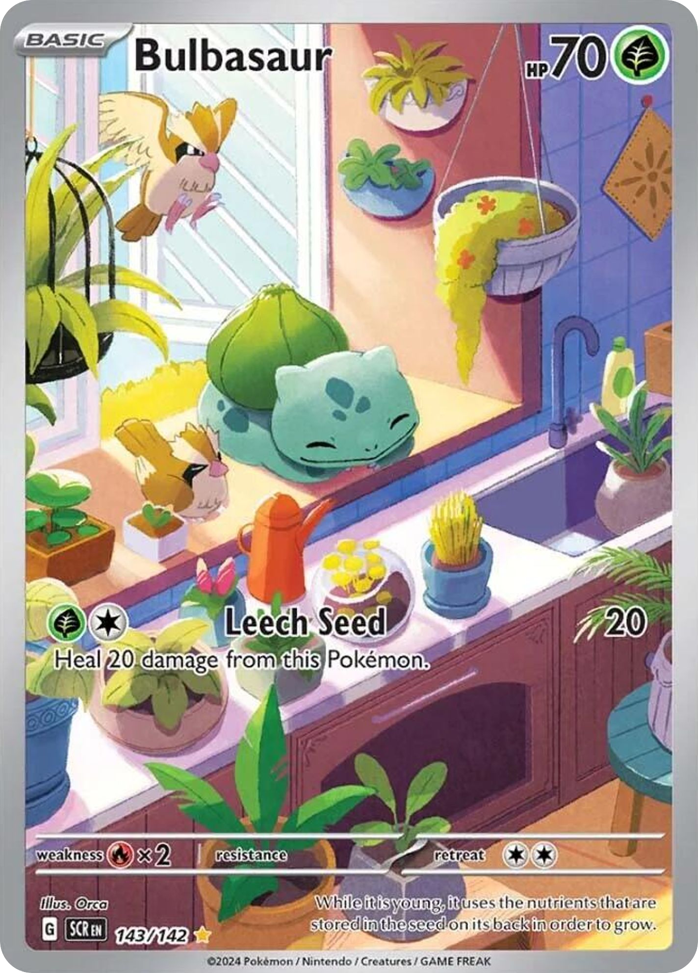 Stellar Crown Bulbasaur #143/142
